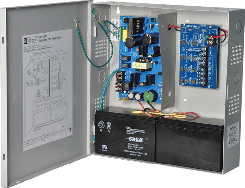Altronix SMP7PMP4 | Power Supply Charger, 4 Fused Outputs, 12/24VDC @ 6A, 115VAC, Supervision, BC300 Enclosure