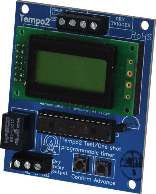 Altronix TEMPO2 | Timer, Universal 2 Stage, 12 - 24VAC/VDC