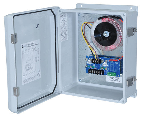 Altronix WAYPOINT307A | CCTV Power Supply, Outdoor, 2 Fused Outputs, 24/28VAC @ 12.5A, 277VAC, WP3 Enclosure