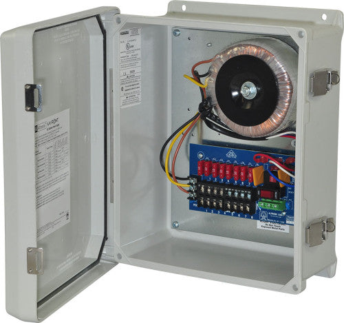 Altronix WAYPOINT30A8U | CCTV Power Supply, Outdoor, 8 Fused Outputs, 24/28VAC @ 12.5A, 115/220VAC, WP3 Enclosure