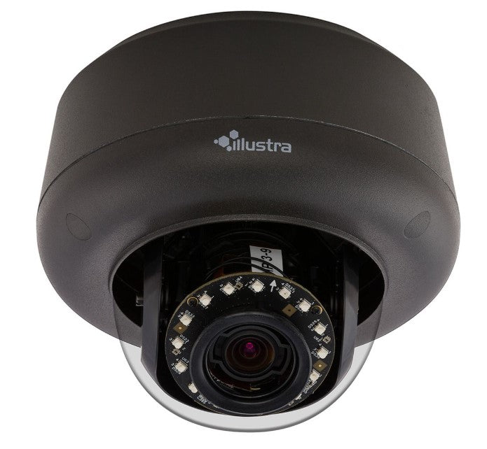 American Dynamics IPS03D2OCBIT | Illustra Pro 3MP IR Mini Dome, 3-9mm, Outdoor, Vandal, Clear, Black