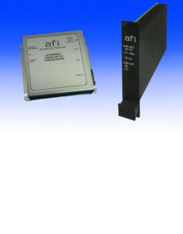 American Fibertek RRX48LXSC | One Fiber Multimode Rack Card Receiver
