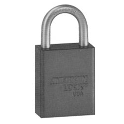 American Lock Company A1105BLK KZ | Black Safety Padlock, Aluminum, Zero-Bitted, 5-Pin, 1" Clearance
