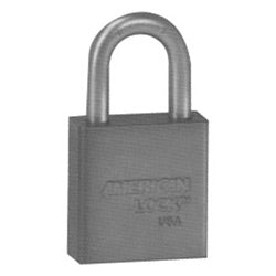 American Lock A1205BLU KD | Rekeyable Padlock, Keyed Different, Blue Aluminum Body, 1-3/4" W x 3/4" T, 1-1/8" Clearance Boron Shackle