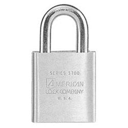 American Lock Company A3700WO | Brass Padlock, LFIC Compatible, 3/8" x 1-1/8" Clearance, No Cylinder