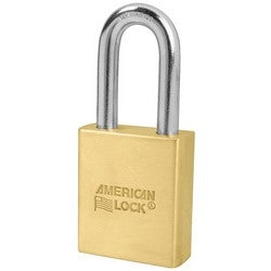 American Lock Company A3901SWO | Brass Padlock, LFIC Compatible, 5/16" x 2" Clearance, No Cylinder