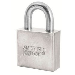 American Lock Company A50D | Non-Rekeyable Steel Padlock, 5-Pin, Chrome Plated, 1-1/8" Clearance