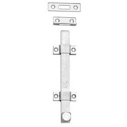 American Lock A5201WP6 KA | Surface Bolt, 12" Length, 1-1/8" Throw, Satin Chrome, Keyed Alike