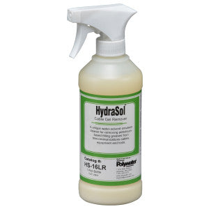 American Polywater Corporation HS-16LR | Cable Gel Remover, Milky White, 1 pt Container, Spray Bottle