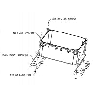 American Fibertek ENC1P Outdoor Enclosure Pole Mounting Kit For