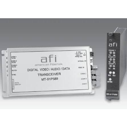 American Fibertek MR91P589CSL 10-Bit Digital Module Video Rx/Data + Au