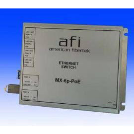 American Fibertek MX6PFXPOE Mini 6 Port (4F+2F-Sfp) Ethernet Switch