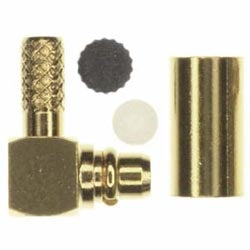 Amphenol RF 908-43300 | Connector Coax Micromate Right Angle Plug for RG174, 188 & 316