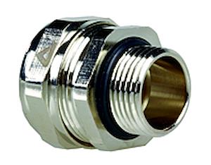 Anamet Electrical 7129171 | 90° MNPT Conduit Connector, 3/8 in., Nickel-Plated Brass