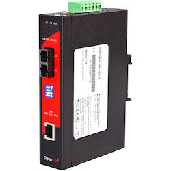 Antaira Technologies IMP-100A-S3-T | 10/100TX To 100FX Industrial PoE Media Converter, SM 30KM SC, EOT -40C - 80C