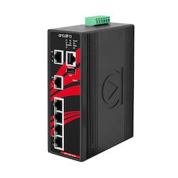 Antaira Technologies LMX-0600-T-V2 | 6-Port Industrial Managed Ethernet Switches with 6 10/100Tx; EOT: -40-75C- Version 2 Hardware