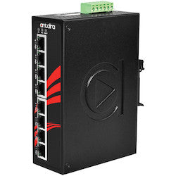 Antaira Technologies LNP-0800-24 | 8-Port Industrial PoE+ Unmanaged Ethernet Switch with 8 10/100Tx (30W/Port), 12VDC-36VDC