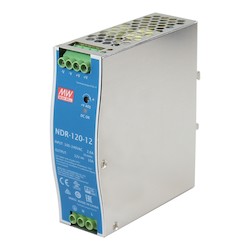 Antaira Technologies NDR-120-12 | 120 Watt Industrial Single Output DIN Rail Power Supply - 12 VDC / 10.0 Amps