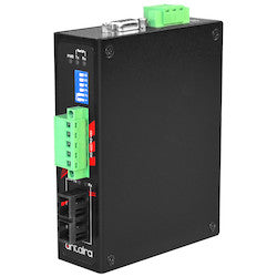 Antaira Technologies STF-401C-CM02-T | Industrial Compact RS-232/422/485 To Fiber Converter, Multimode 2KM, SC Connector, -40C - 70C