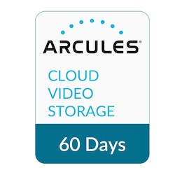 Arcules Inc A0-C-05MP-060-US1 | Cloud Video Subscription License with 60 Days Cloud Storage (5MP)