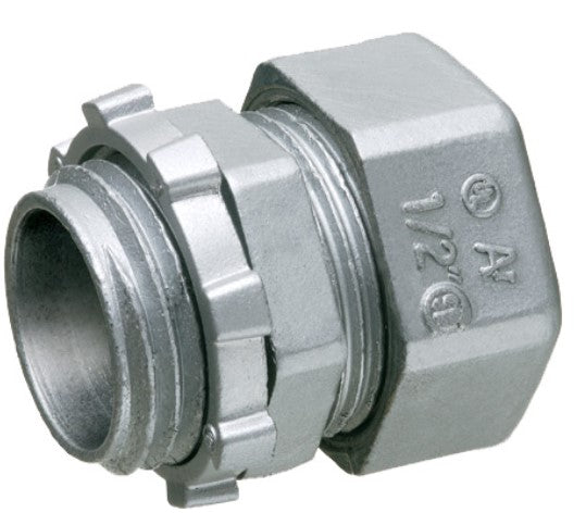 Arlington 821 | Zinc Die-Cast EMT Compression Connector Trade Size 3/4".