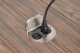 Arlington FLB3531NL | 1-G Nickel Floor Box With Flip Lid