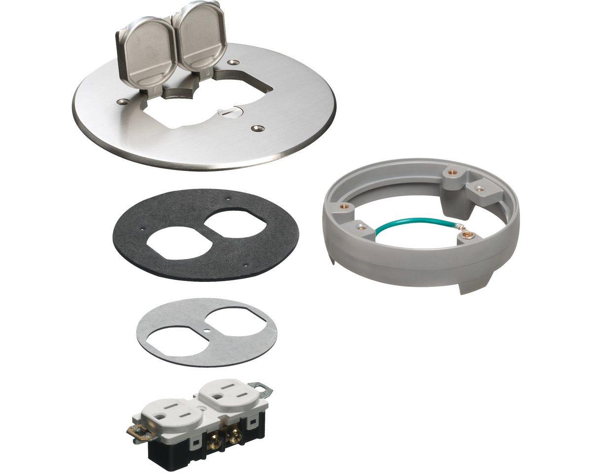 Arlington FLB6230NLLR | 6" Nickel Cover Kit With Leveling Ring