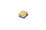 Arlington FLBC8510MB | Brass Single Gang Floor Box Cover