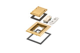 Arlington FLBC8510MB | Brass Single Gang Floor Box Cover
