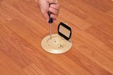 Arlington FLBR6500LA | Round Plastic Box With Cover Light Almond
