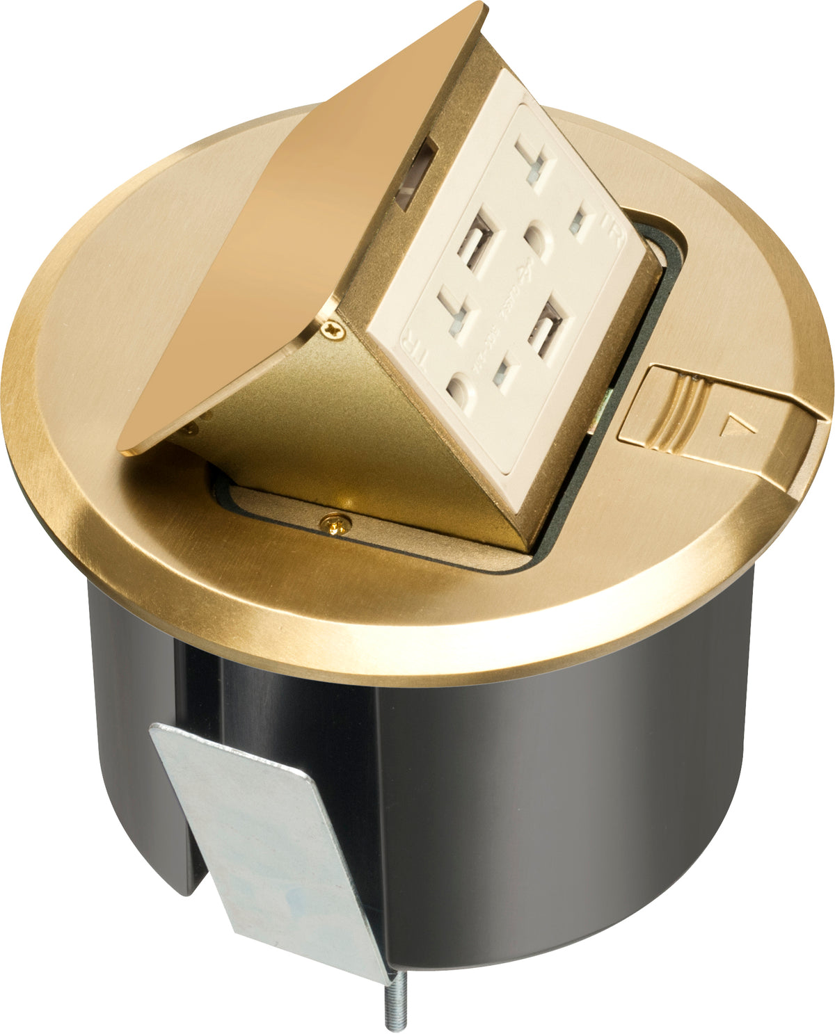Arlington FLBT6520UMB | Round Trapdoor With Brass Cover