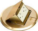 Arlington FLBT6620MB | Brass Pop-Up Cover With Receptacle