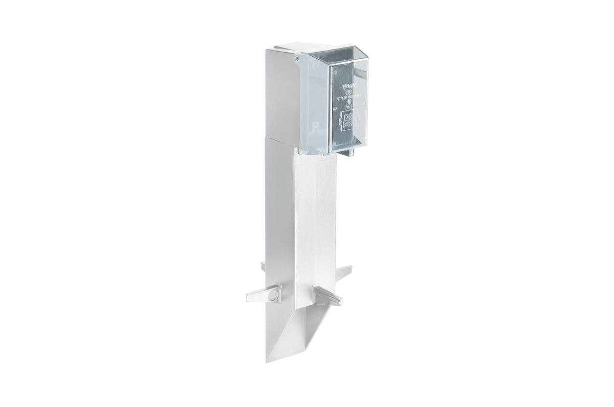 Arlington GPD19W | White Post With In Use Cover 19-1/2"