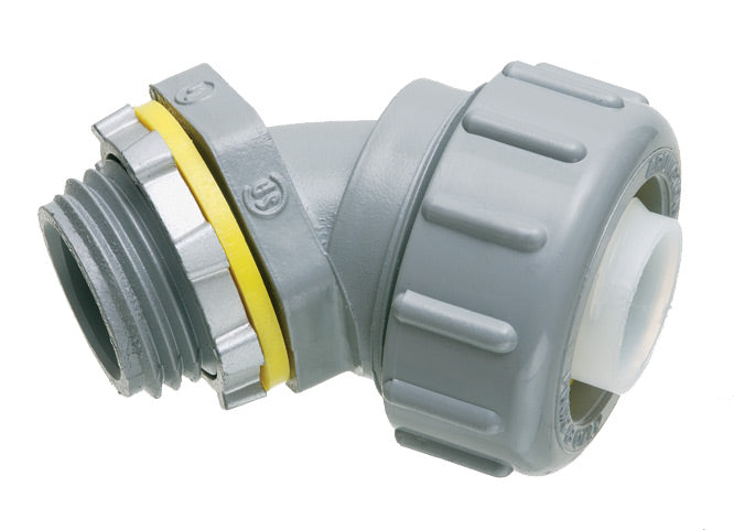 Arlington NMLT4575 | Non Metallic 45 Degree Connector 3/4" Trade Size.