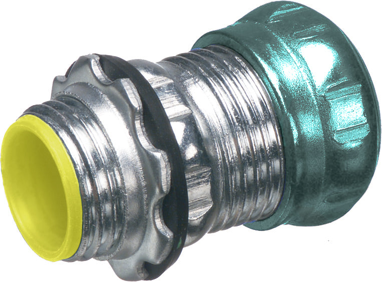 Arlington 822ART | EMT Compression Connector, 1 inch, Insulated, Raintight, Steel