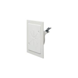 Arlington CE1RP | Wallplate, Cable Entry, Slotted, 1-Gang, Non-Metallic, White