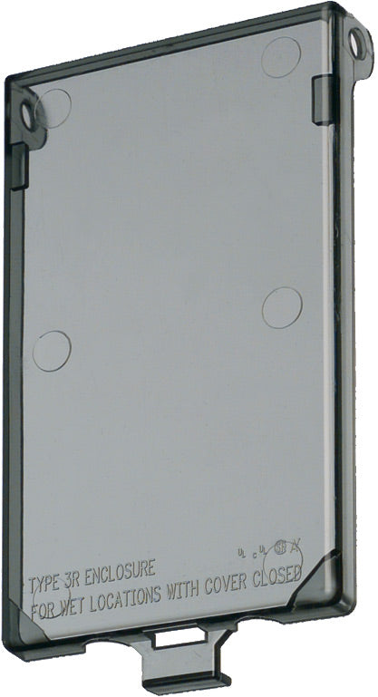Arlington DBHC | IN BOX REPLACEMENT COVER CLEAR 1-GANG HORIZONTAL