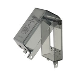 Arlington DBPV1C | 1 Gang Arlington Dri-Box Vertical Mount, Clear