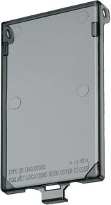 Arlington DBVC | IN BOX REPLACEMENT COVER CLEAR 1-GANG VERTICAL