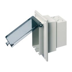Arlington DBVR1C | Weatherproof-In-Use Box, 1-Gang, Recessed, Vertical, Non-Metallic