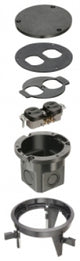 Arlington FLB4360BL | FLOOR BOX KIT BLACK