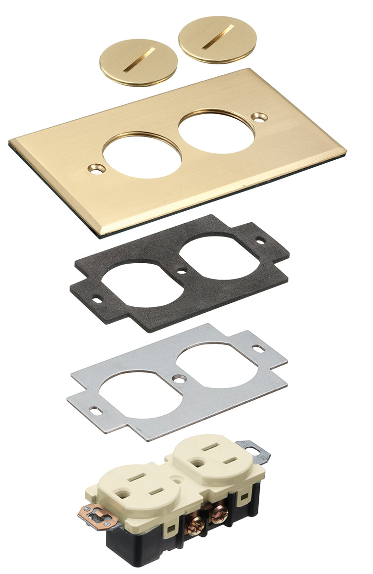 Arlington FLB5320MB | Single Gang Brass Covr