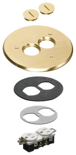 Arlington FLB6220MB | 6" Brass Cover Kit