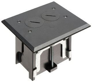 Arlington FLBA101BL | BLACK ADJUSTABLE FLOOR BOX