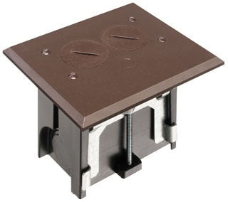 Arlington FLBA101BR | BROWN ADJUSTABLE FLOOR BOX