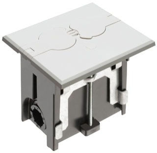 Arlington FLBAF101W | WHITE FLOOR BOX FLIP