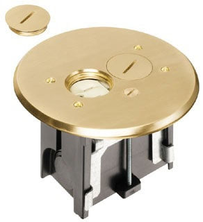 Arlington FLBAR101MB | Brass Adjustable Floor Box-Round