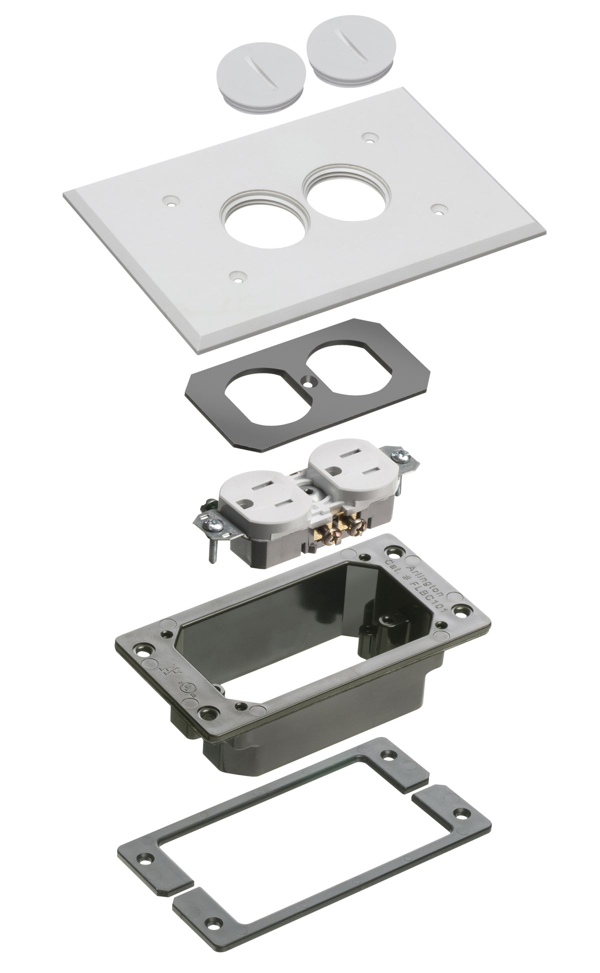 Arlington FLBC101WTK | WHITE TRIM KIT-CONCRETE