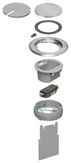 Arlington FLBC4560DNL | Nickel Cover With Decora Receptacle