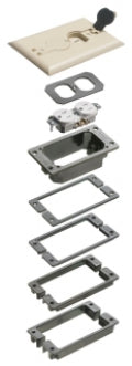 Arlington FLBCF101BLTK | BLACK FLIP LID CONCRETE KIT